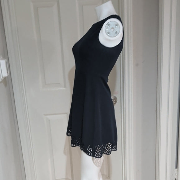 Peach Royal Chic Blue Sleeveless Cutout Mini Dress Women's Medium