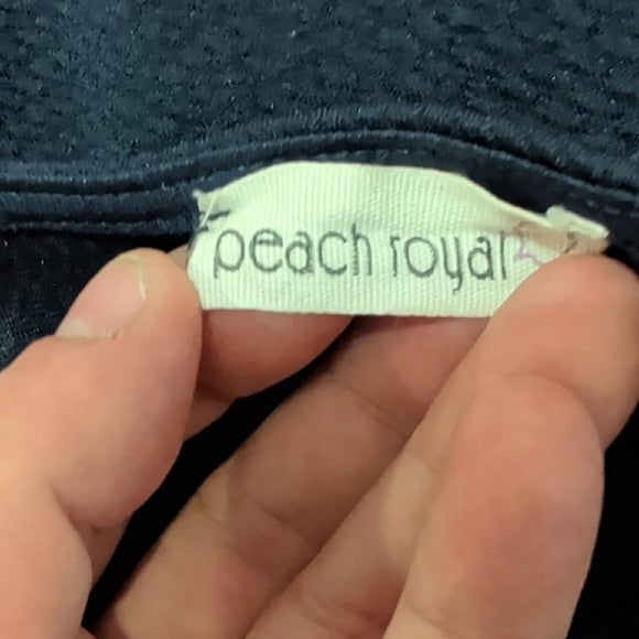 Peach Royal Chic Blue Sleeveless Cutout Mini Dress Women's Medium