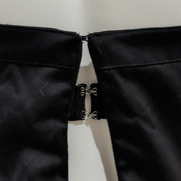 J. Crew Elegant Black Pleated Strapless Dress Women's Small