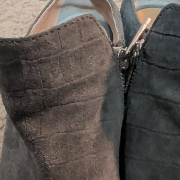 Dolce Vita Gray Suede Mule Booties Women's 8