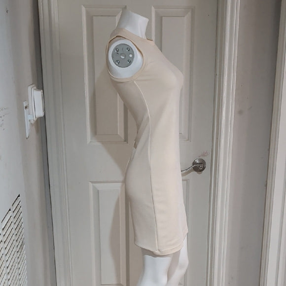 Betsey Johnson Cream Sleeveless Mini Dress Women's 6