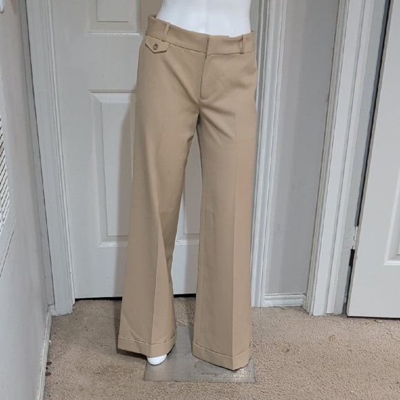 Ralph Lauren 100% Wool Trousers in Tan Women's 6
