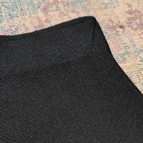 Chocolate USA Women’s Black Mini Skirt Size L Stretch Bodycon Basic Solid