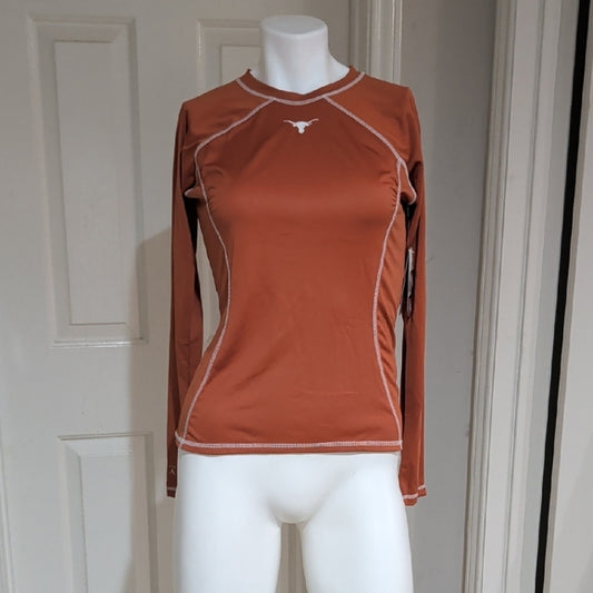 NWT Antigua Rust Long Sleeve Women's Top UT Texas Longhorns Size Medium