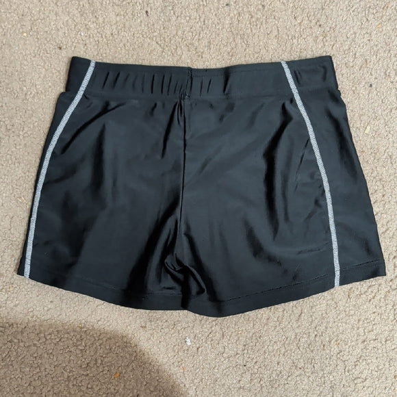 Black Performance Shorts with Elastic Waist Women's Large