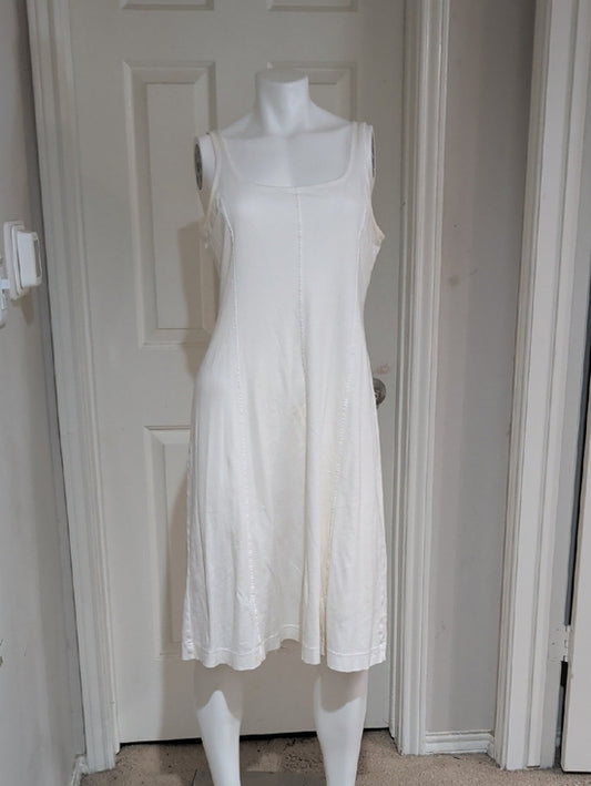 Everlane Soft White Tailored Maxi Dress Women's Medium