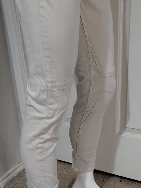 Bianco Jeans Women's Cream Button-Front Slim Jeans Size 1