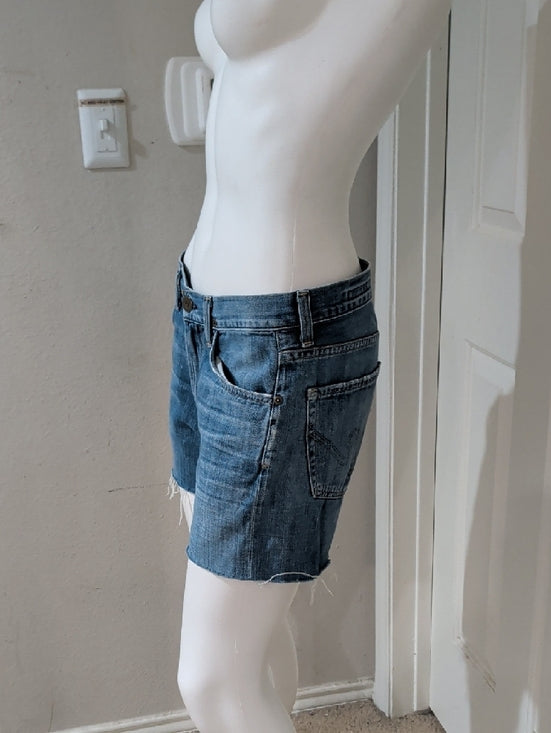 Citizens of Humanity Light Blue Distressed Denim Cutoff Shorts Women's 32