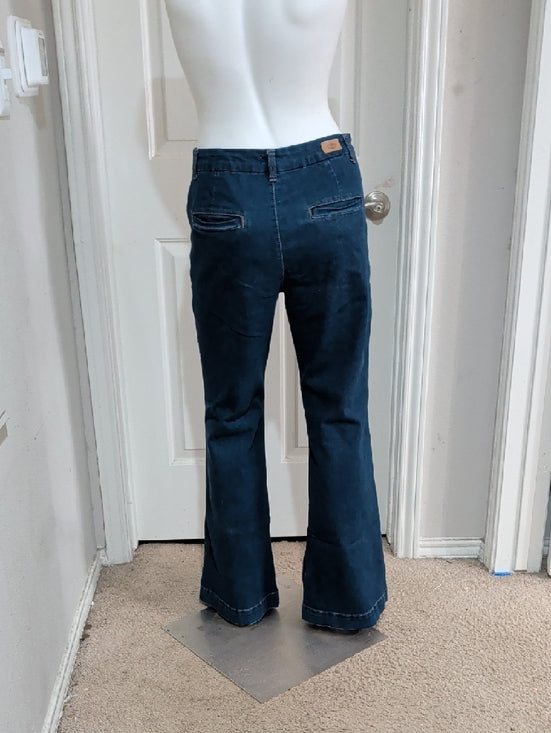 Sofia Jean by Sofia Vergara Stylish Dark Blue Flared Jeans Women's 8
