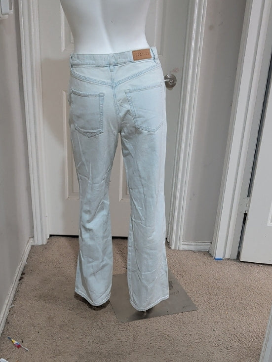 Pacific Sunwear Light Wash Distressed Bootcut Baggy Jeans Women's 27