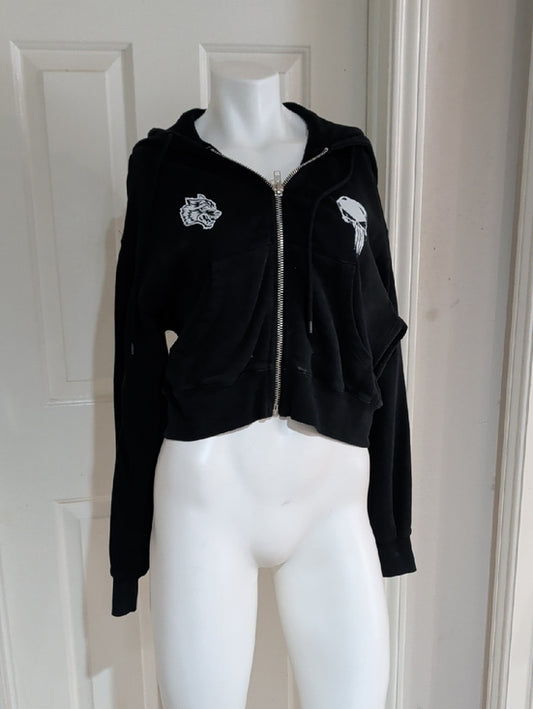 Darc Sport Black Marvel The Punisher Hero Elite Series Hoodie Women's Small