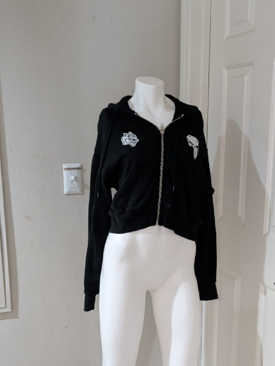 Darc Sport Black Marvel The Punisher Hero Elite Series Hoodie Women's Small