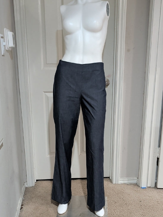 Vintage Kelly & Diane Women's Blue 100% Cotton Dress Pants Size 4