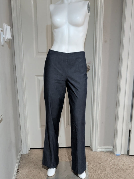 Vintage Kelly & Diane Women's Blue 100% Cotton Dress Pants Size 4