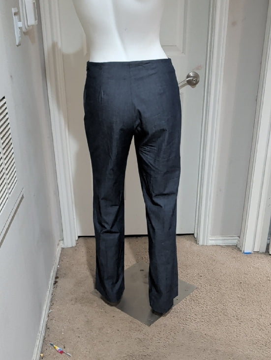 Vintage Kelly & Diane Women's Blue 100% Cotton Dress Pants Size 4