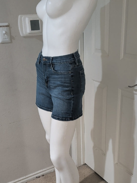 Calvin Klein Jeans Mid-Rise Washed Blue Denim Shorts Women's 25