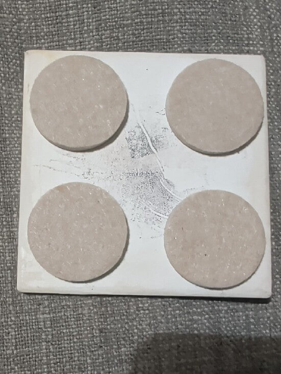 Vintage Style Art Tile Coaster with Neutral Still Life Handcrafted