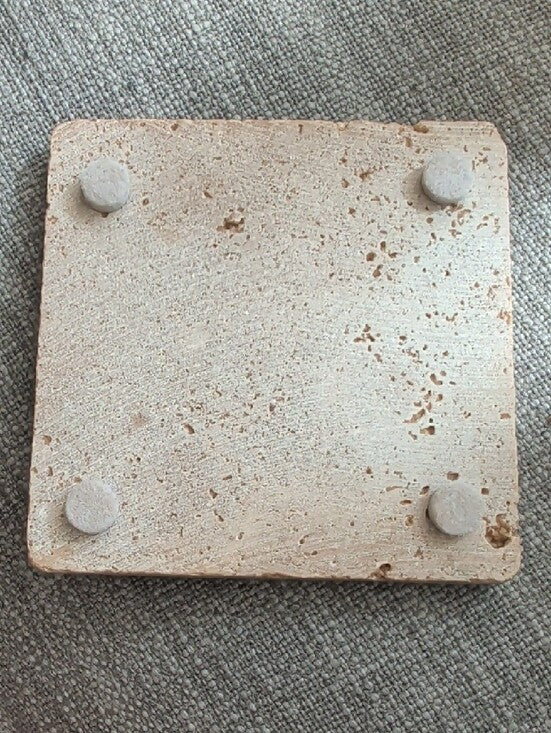 Handmade Orange Monarch Butterfly Stone Coaster