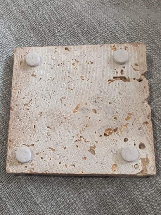 Rustic Trivet Coaster with Rhino Silhouette - Neutral Tones Handcrafted