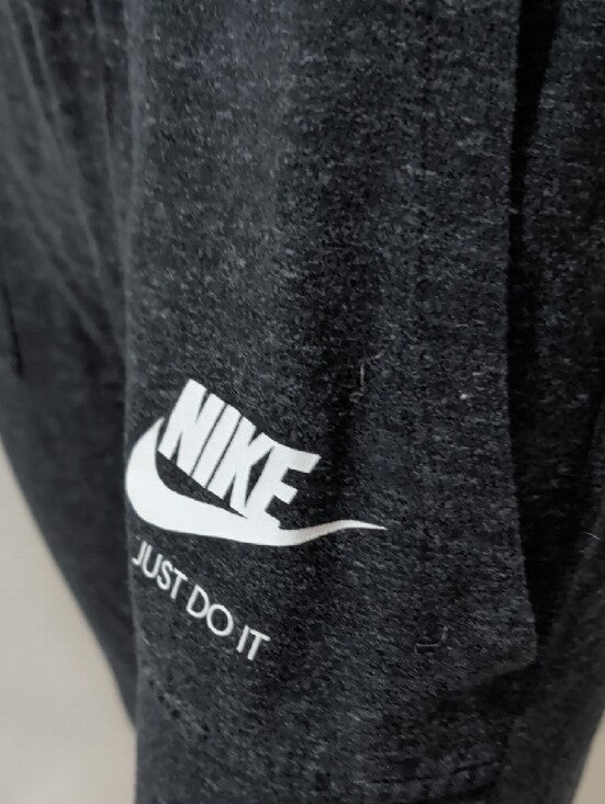 Nike Dark Gray Ankle Sweatpants with White Logo Women's Medium