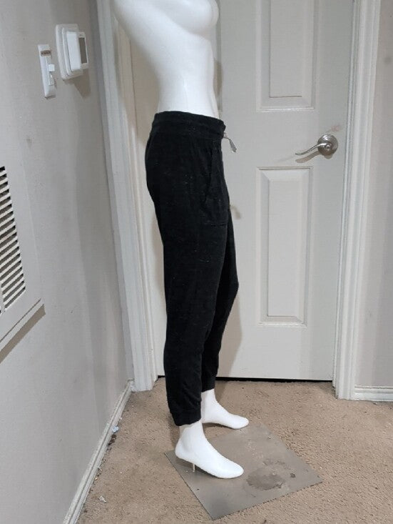 Nike Dark Gray Ankle Sweatpants with White Logo Women's Medium