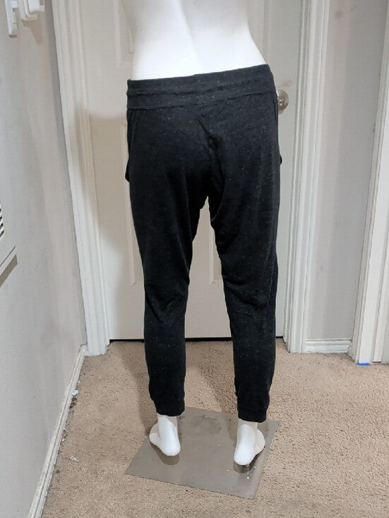 Nike Dark Gray Ankle Sweatpants with White Logo Women's Medium