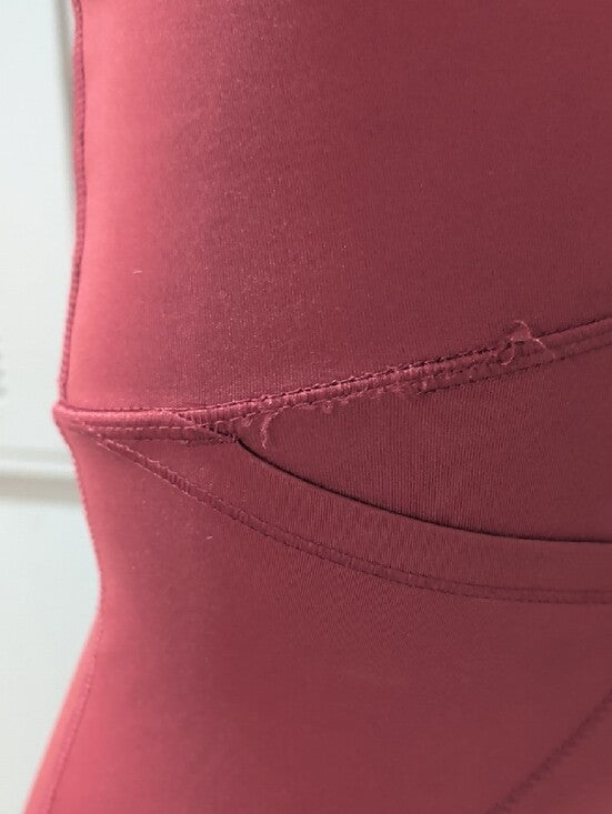 All In Motion Burgundy High-Waist Sculpting Leggings w/ Pockets XS