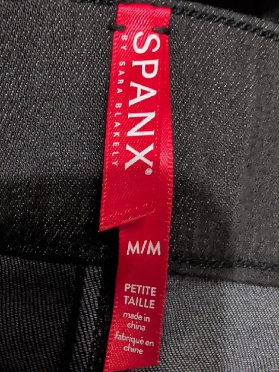 SPANX Black Distressed High-Rise Shaping Jeggings Size MP