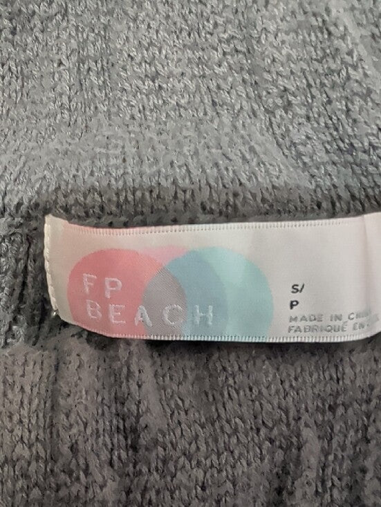 Free People Beach Charcoal Knit Lounge Pants with Elastic Waist Women's Small