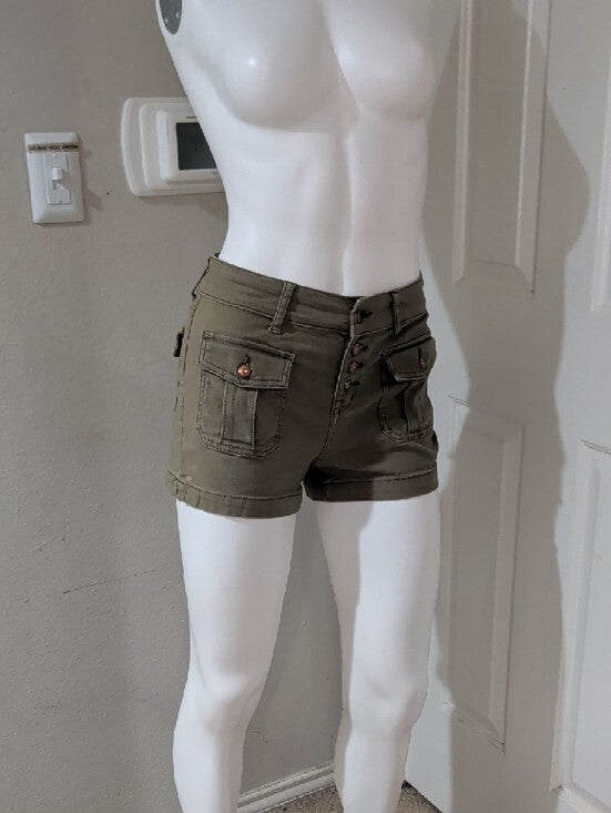 NOBO High-Rise Olive Utility Women's Shorts size 5
