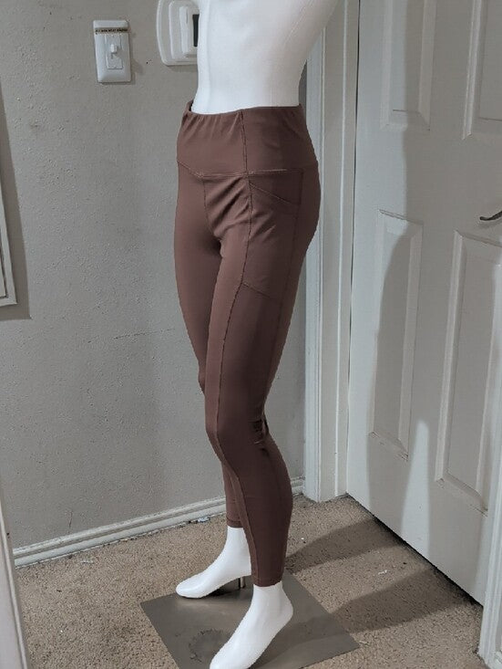 Avia Mauve-Brown High-Waist Performance Leggings Women's Medium