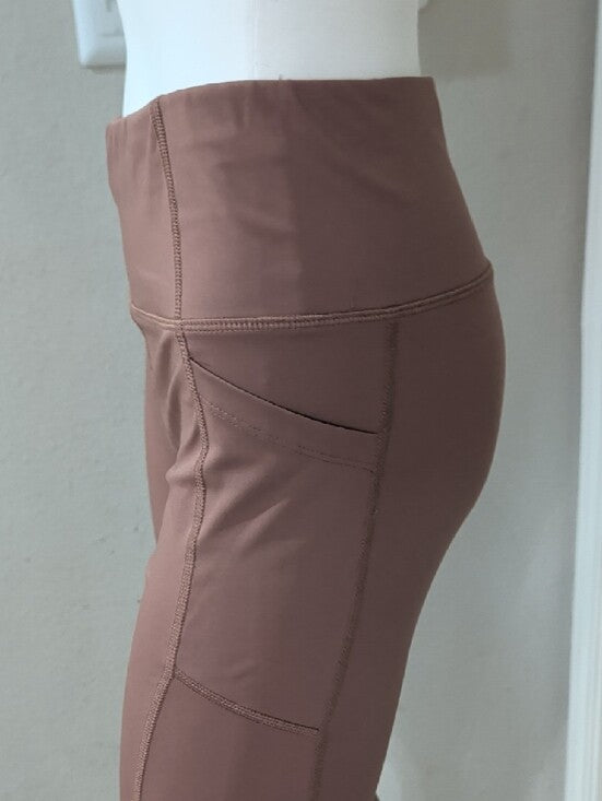 Avia Mauve-Brown High-Waist Performance Leggings Women's Medium