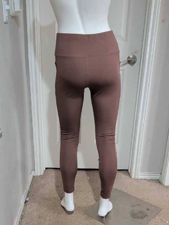 Avia Mauve-Brown High-Waist Performance Leggings Women's Medium