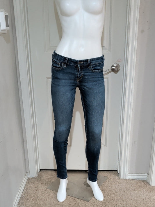Vintage Hollister Faded Blue Skinny Jeans Women's W27 (L31) Retro