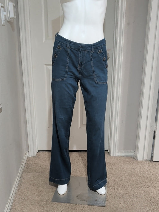 One5one Women's Blue Wide-Leg Sailor Jeans Women's 4/27