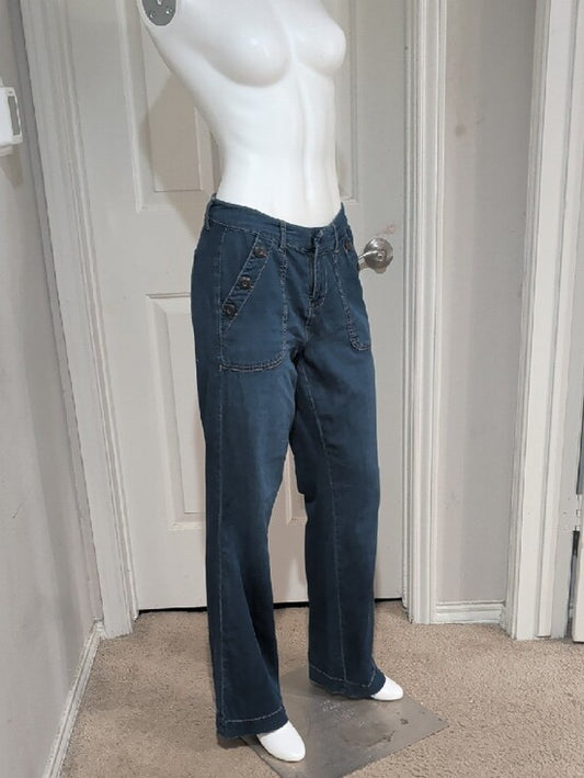 One5one Women's Blue Wide-Leg Sailor Jeans Women's 4/27