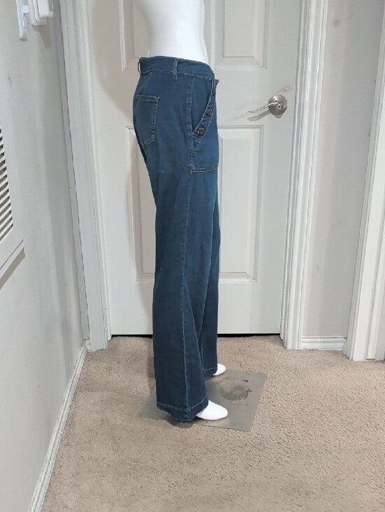 One5one Women's Blue Wide-Leg Sailor Jeans Women's 4/27