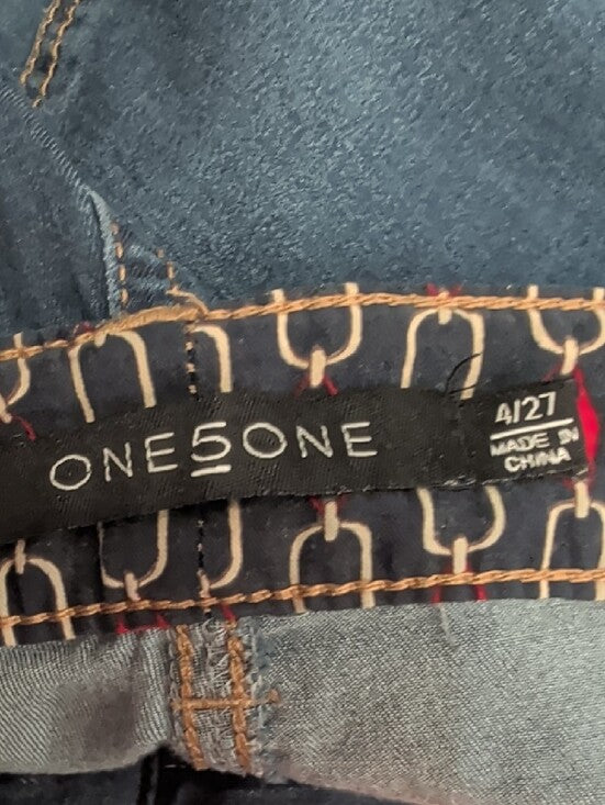 One5one Women's Blue Wide-Leg Sailor Jeans Women's 4/27