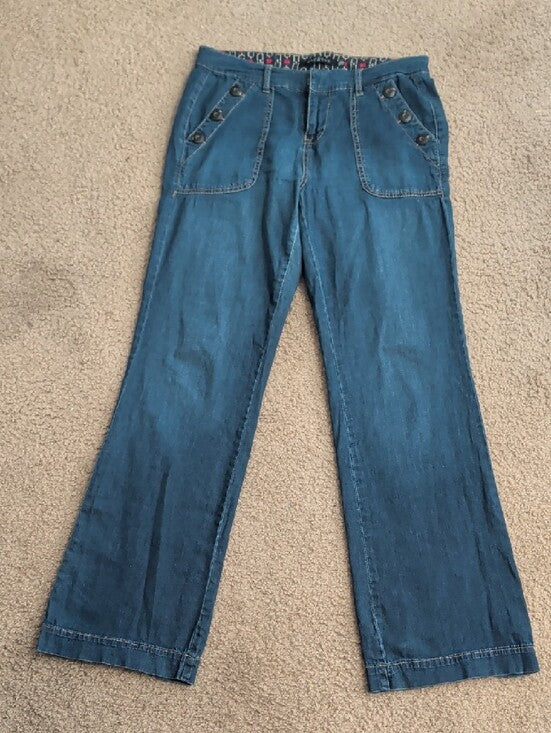 One5one Women's Blue Wide-Leg Sailor Jeans Women's 4/27
