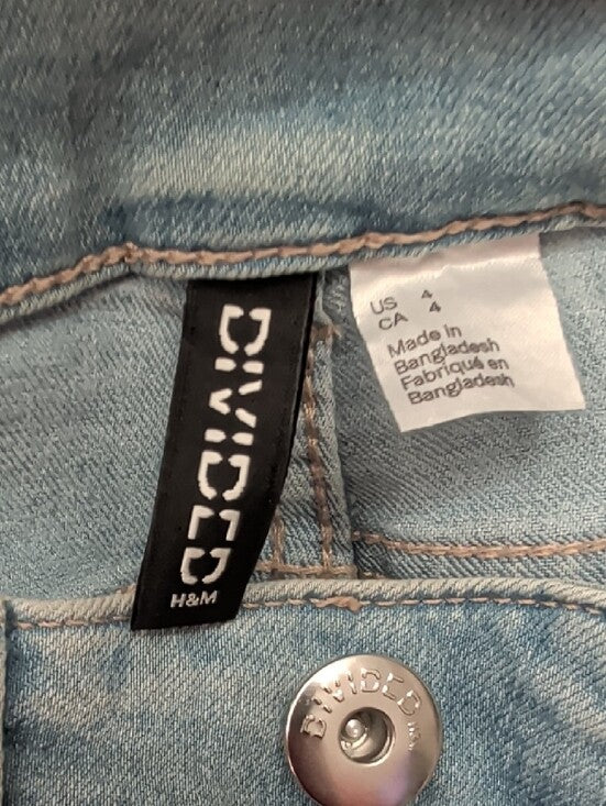 H&M Light Blue Skinny Jeans Women's 4
