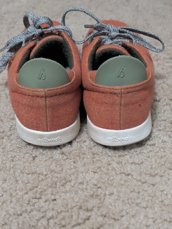 Allbirds Dust Orange Casual Lace-Up Sneakers Women's 8
