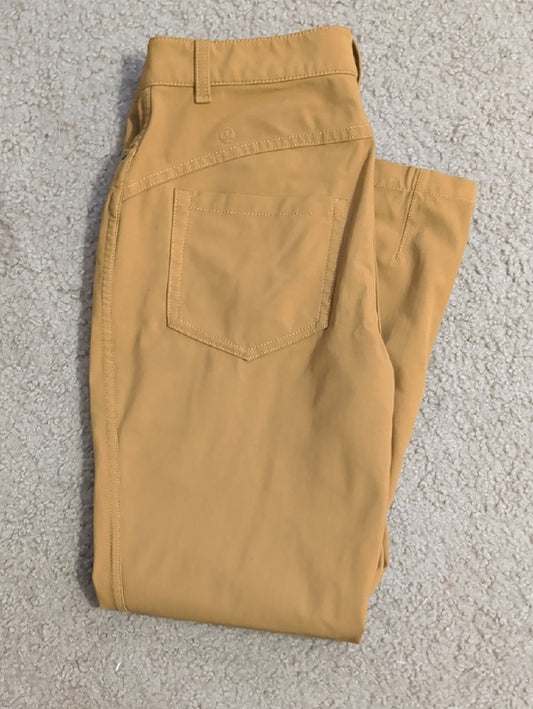 Lululemon Mustard Yellow Ponte Leggings Men's 28/31 (small)