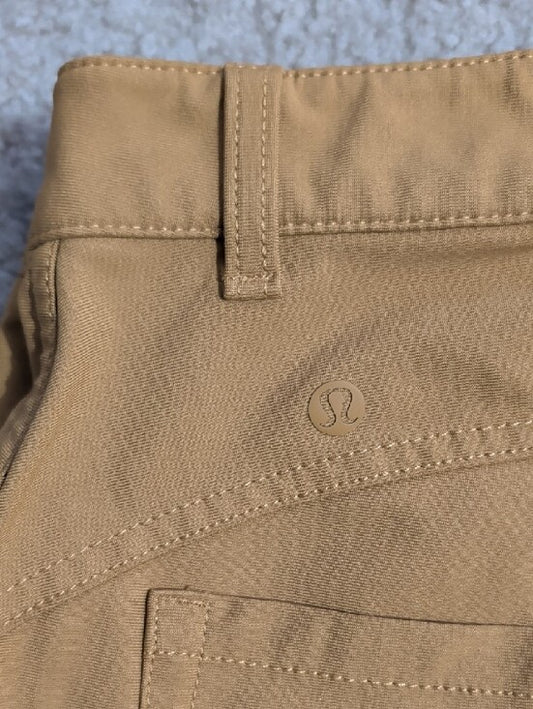 Lululemon Mustard Yellow Ponte Leggings Men's 28/31 (small)