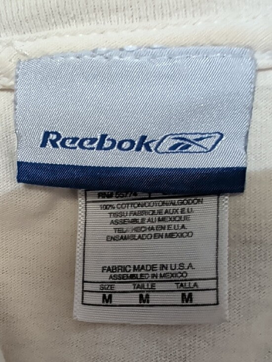 Vintage Reebok Dirk Nowitzki White Tee with Dallas Mavericks Logo WomenXS/Kids M