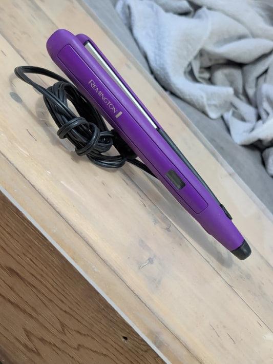 Remington Purple Hair Straightener Adjustable Heat Settings
