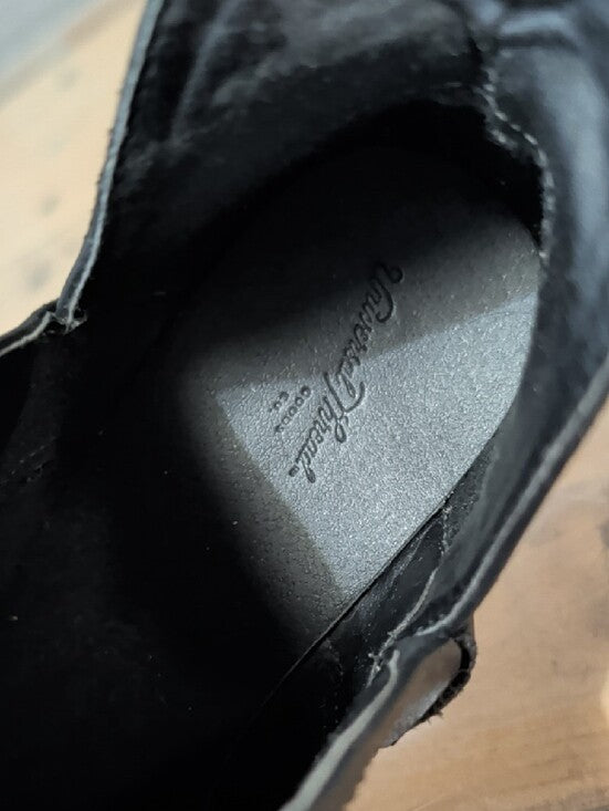 Universal Thread Black Faux Leather Slip-On Mules 7.5