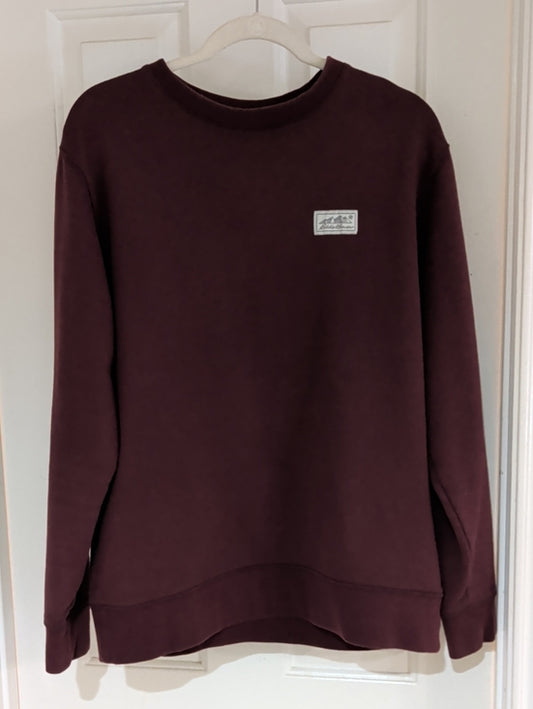 Eddie Bauer Men's Crewneck Sweater in Burgundy - Medium