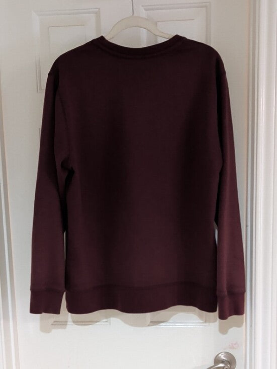 Eddie Bauer Men's Crewneck Sweater in Burgundy - Medium