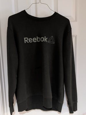 Reebok Green Crewneck Sweatshirt with Grey Logo Men's Large