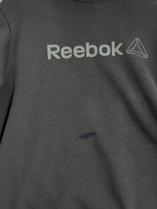 Reebok Green Crewneck Sweatshirt with Grey Logo Men's Large